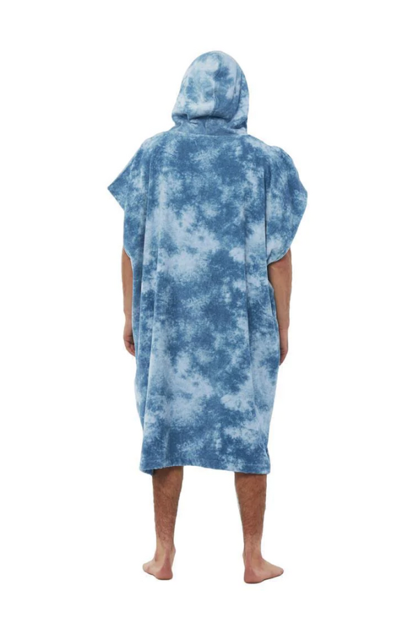 Vissla Hooded Towel - Blue Tie Dye