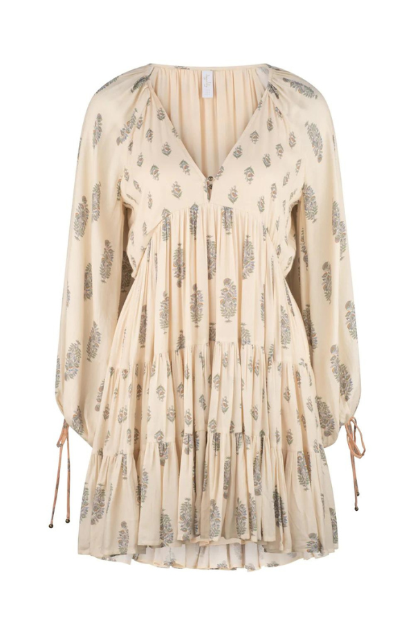 Tigerlily Florence Fabia Mini Dress - Cream Cloud