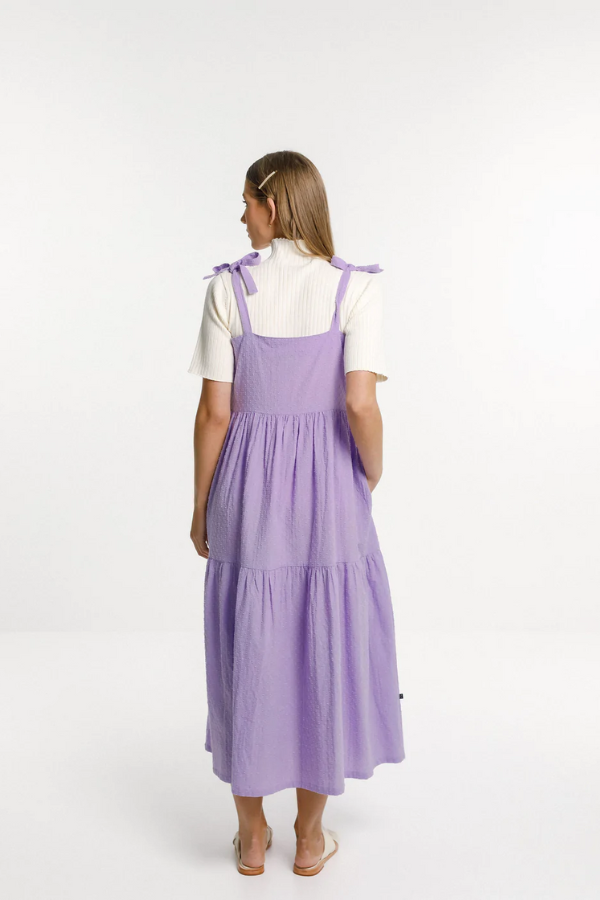 Thing Thing Tie Up Ziggy Dress - Purple Rose