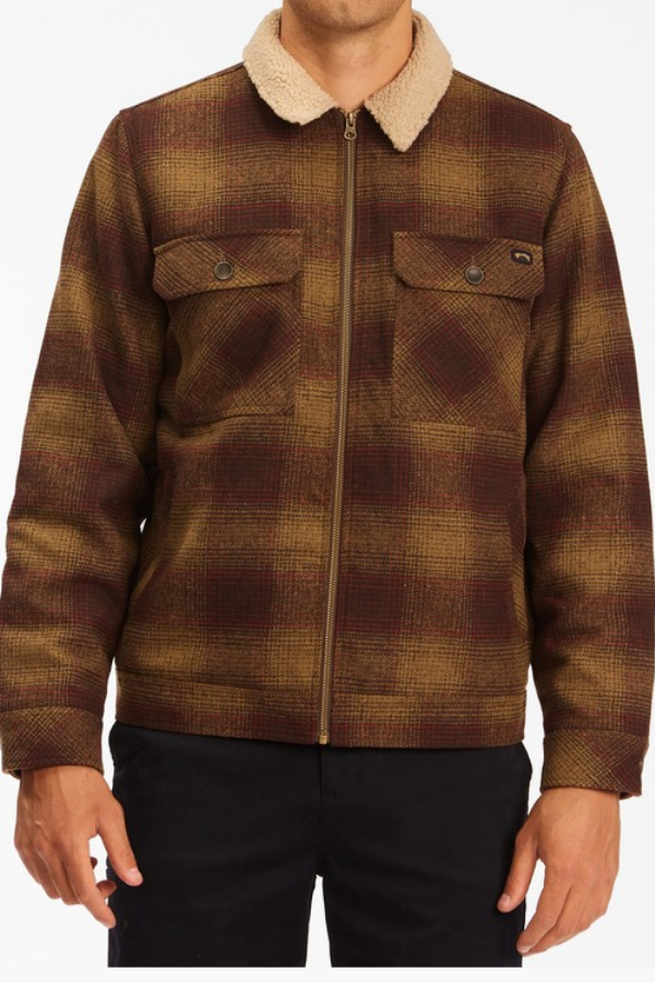 Billabong Barlow Sherpa Jacket - Coffee