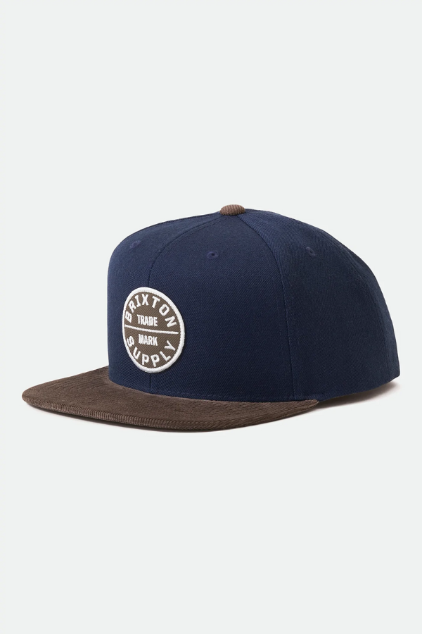 Brixton Oath  III Snapback O/S - Navy/Deep Brown