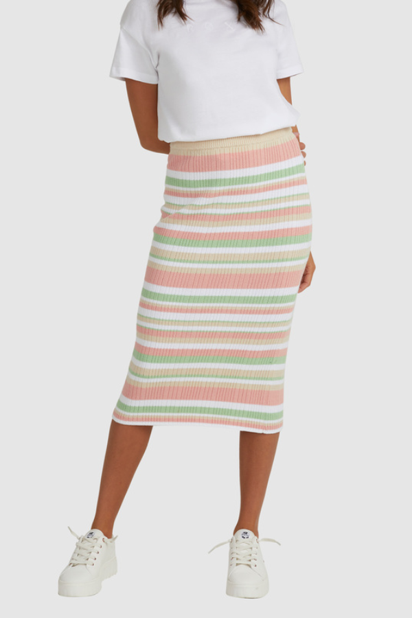 Roxy Playa Linda Skirt - Springtime Spritz Stripe