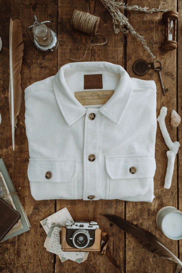 Ottway Reis White Cord Shirt/Jacket