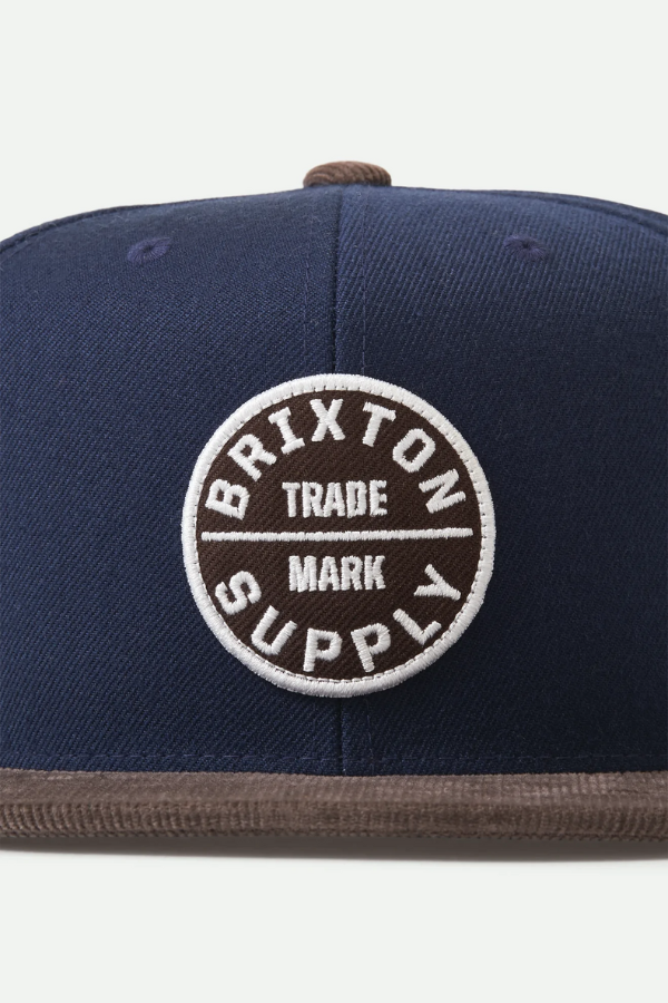 Brixton Oath  III Snapback O/S - Navy/Deep Brown