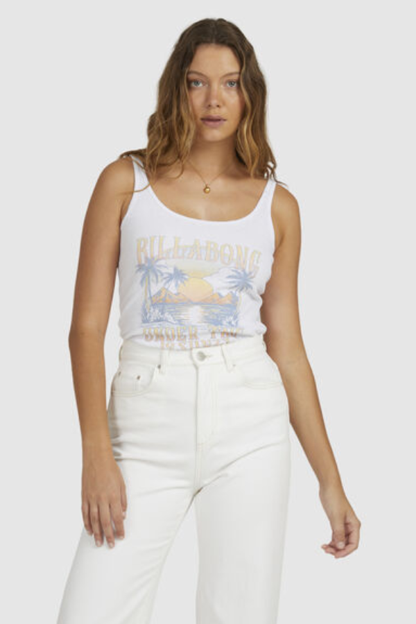 Billabong Vacation Eco Singlet - White