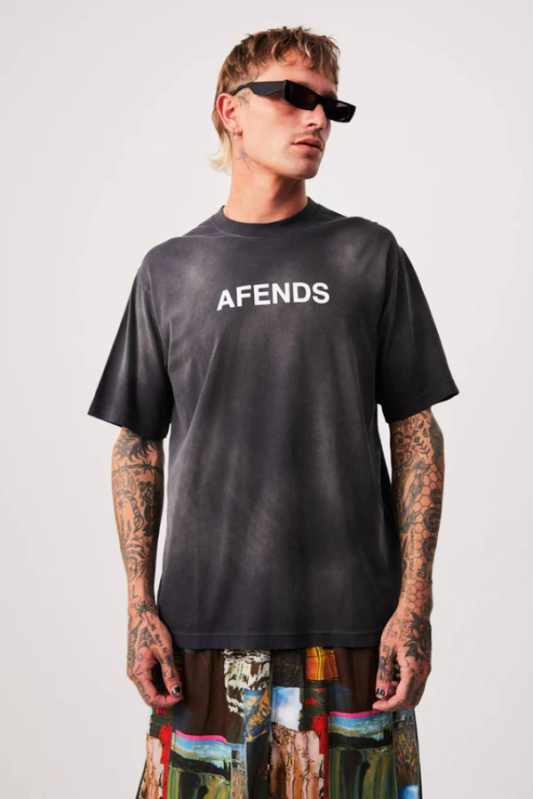 Afends Millions Recycled Retro Fit Tee - Black