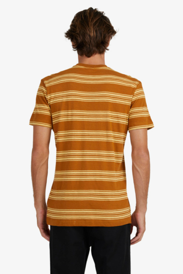 Quiksilver Slub Lines Tee - Cathay Spice