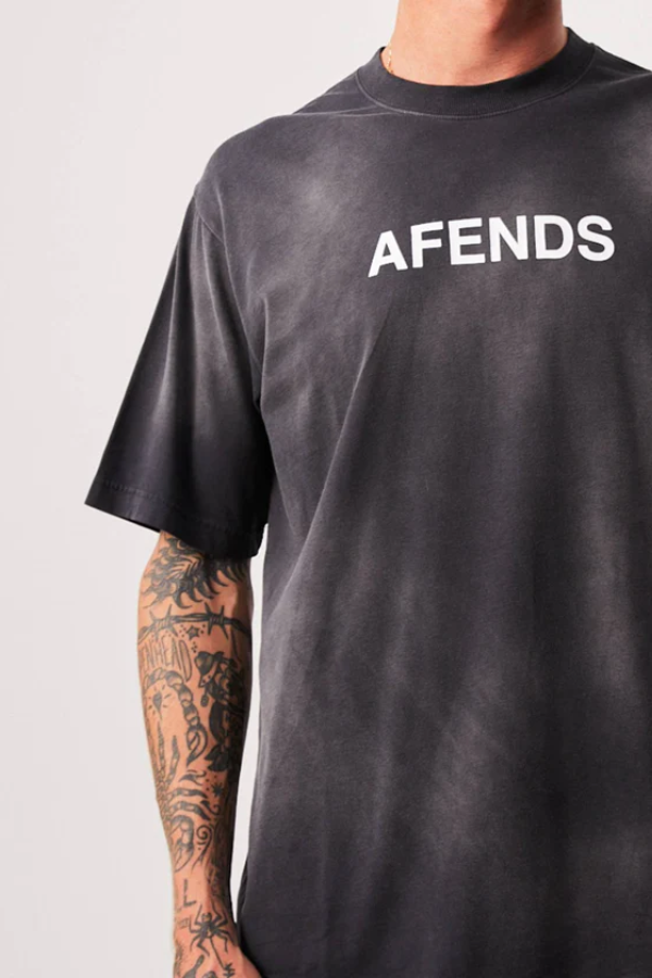 Afends Millions Recycled Retro Fit Tee - Black