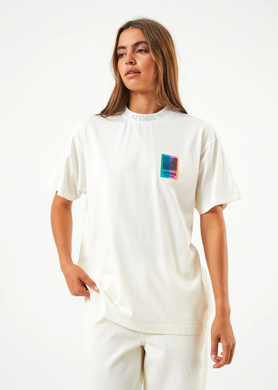 Afends Studio Unisex Organic T-Shirt - Off White