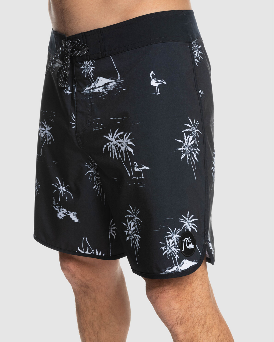 Quiksilver Surfsilk Scallop Boardshorts- Black