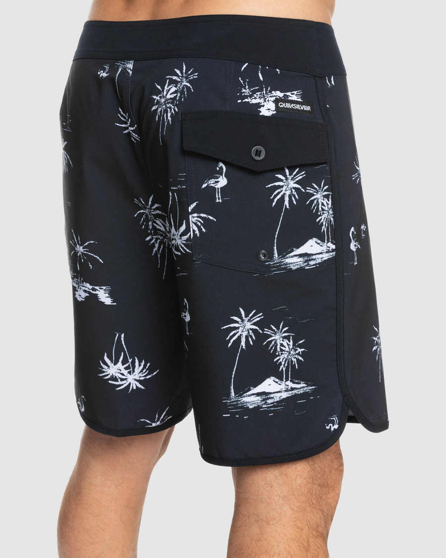 Quiksilver Surfsilk Scallop Boardshorts- Black