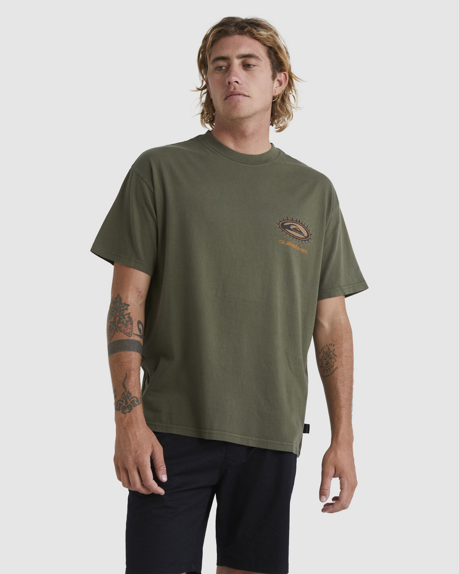 Quiksilver Mongrel Spikey SS Tee - Grape Leaf