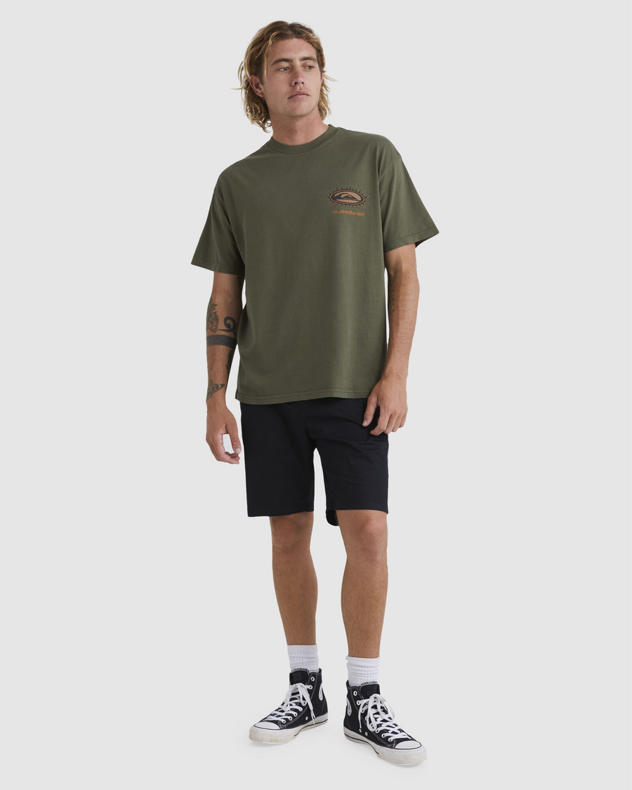 Quiksilver Mongrel Spikey SS Tee - Grape Leaf