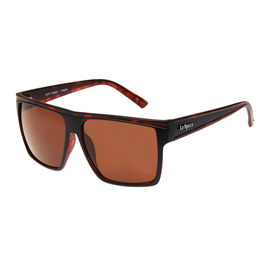 Le Specs Dirty Magic - Matte Black Tort