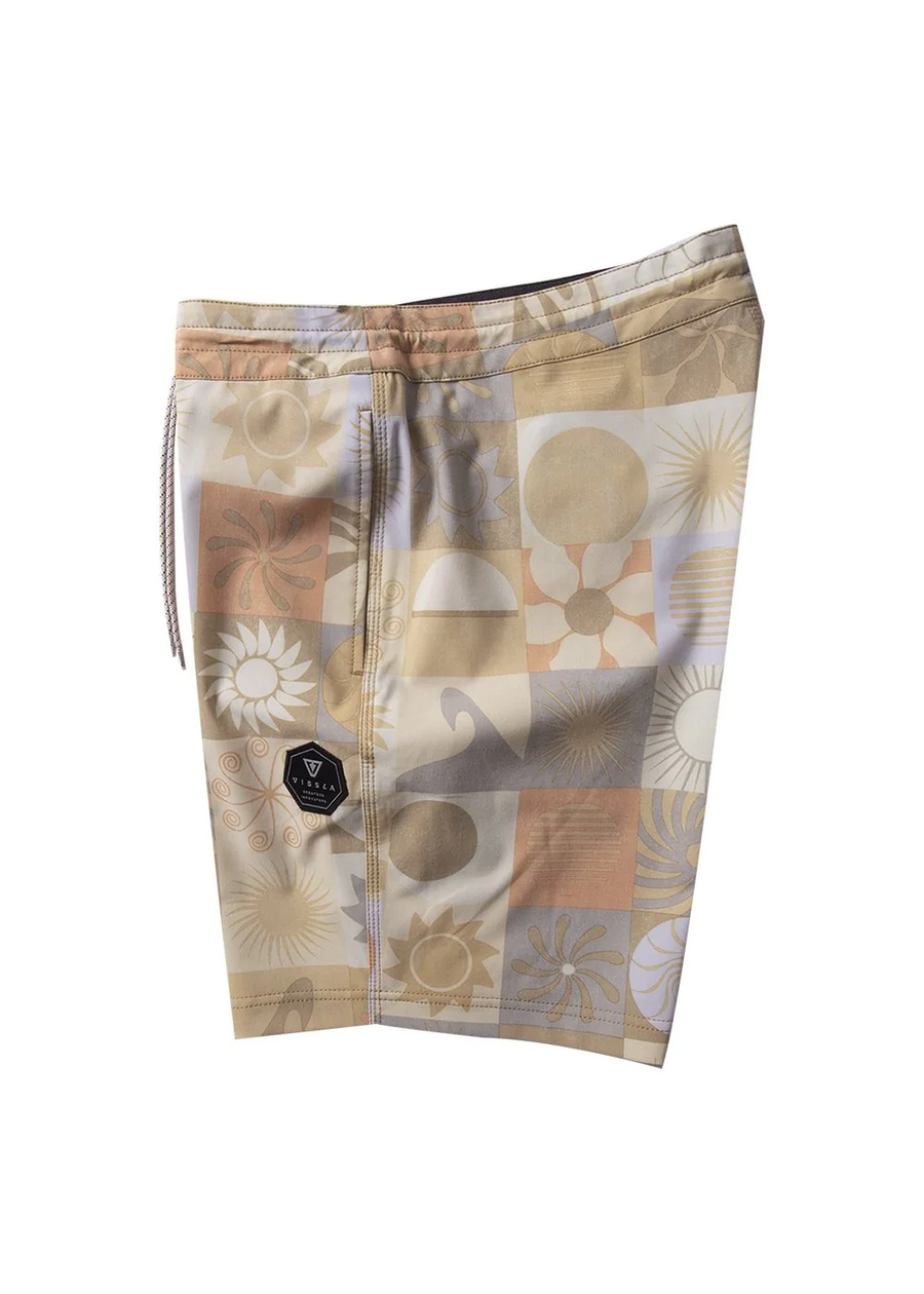 Vissla Sun Dialed 17.5"  Boardshort - Gold Coral