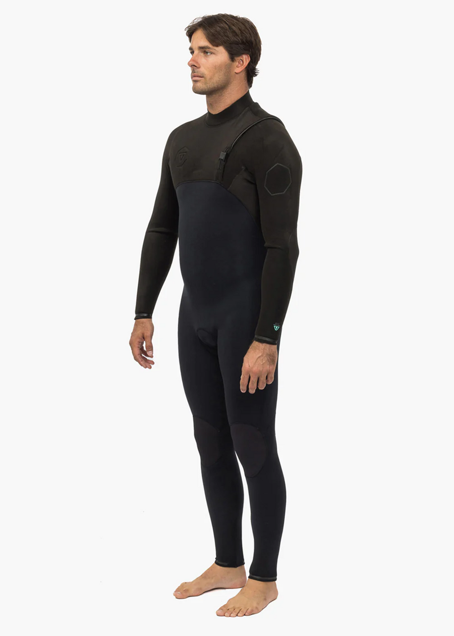 Vissla High Seas II 3-2 Full Chest Zip Suit - Stealth