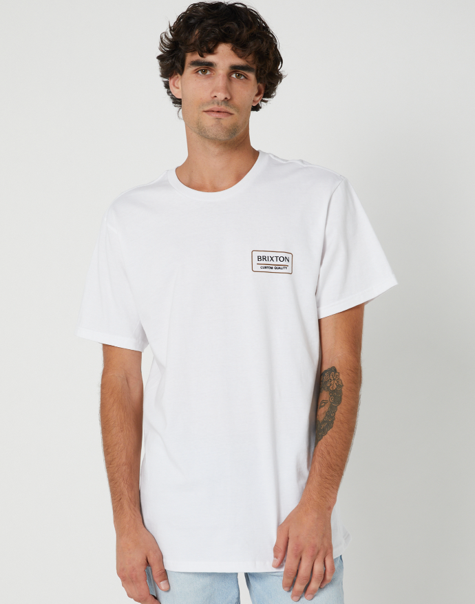 Brixton Palmer Proper Tee S/S - White