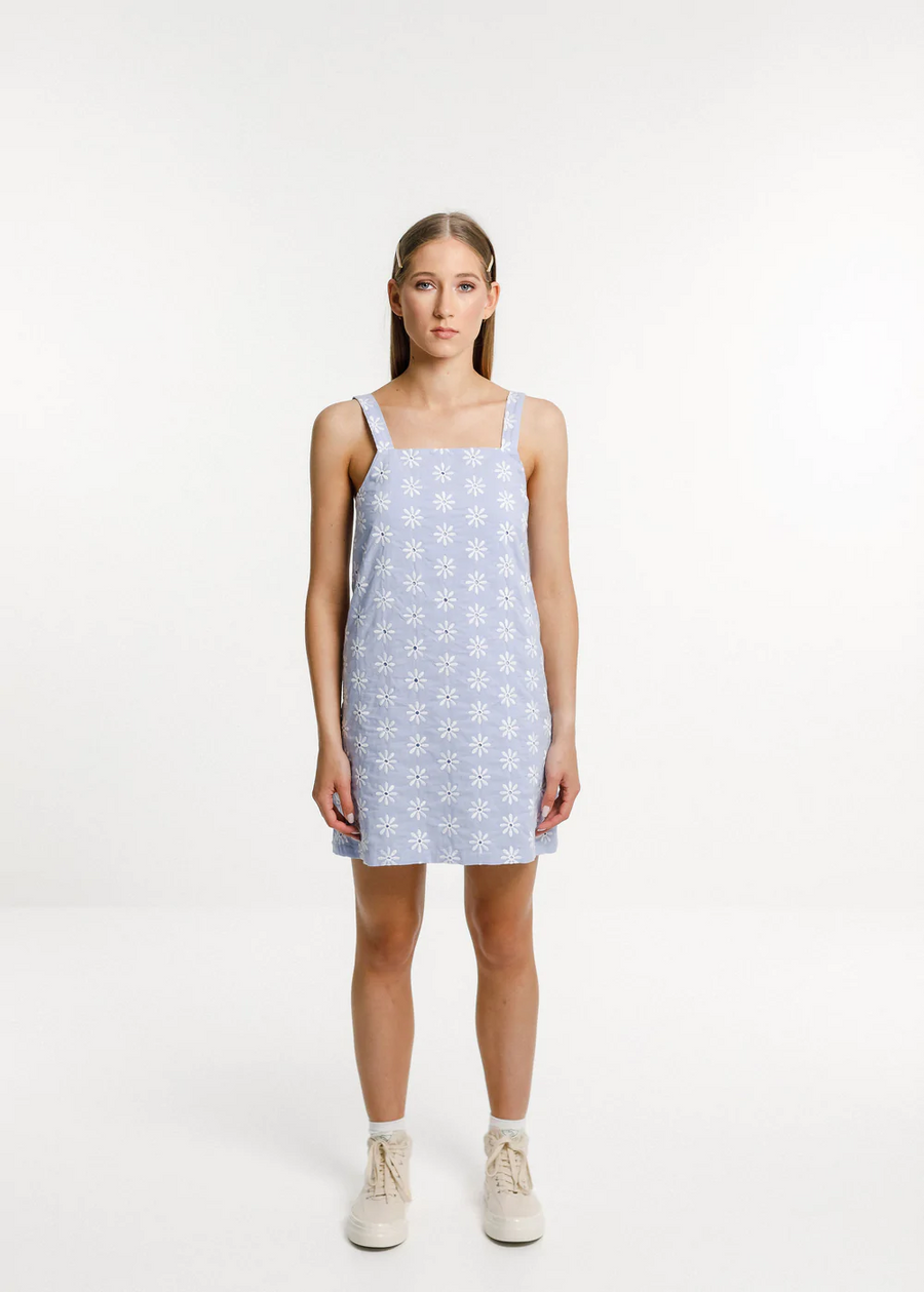 Thing Thing Audrey Dress -  Sky Blue Daisy