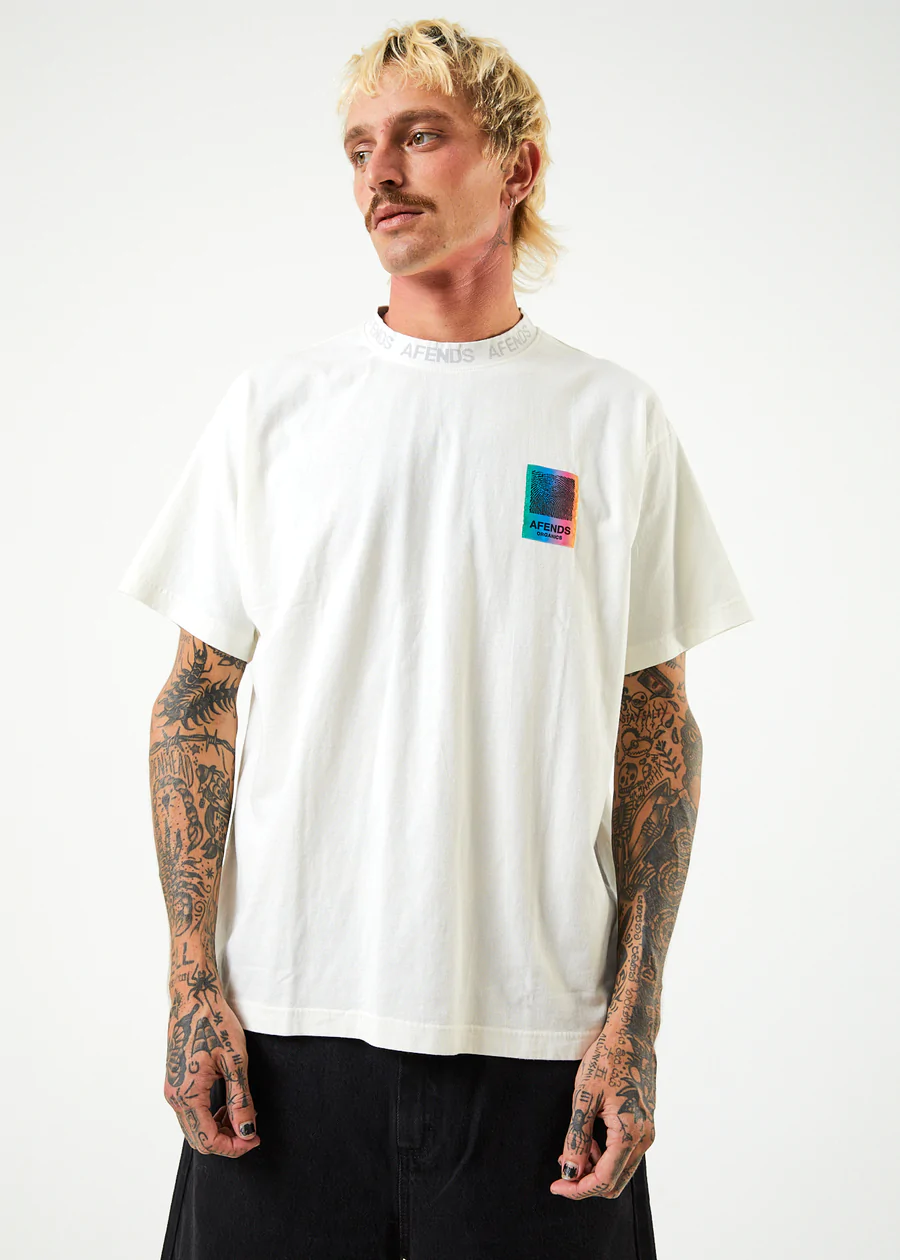 Afends Studio Unisex Organic T-Shirt - Off White