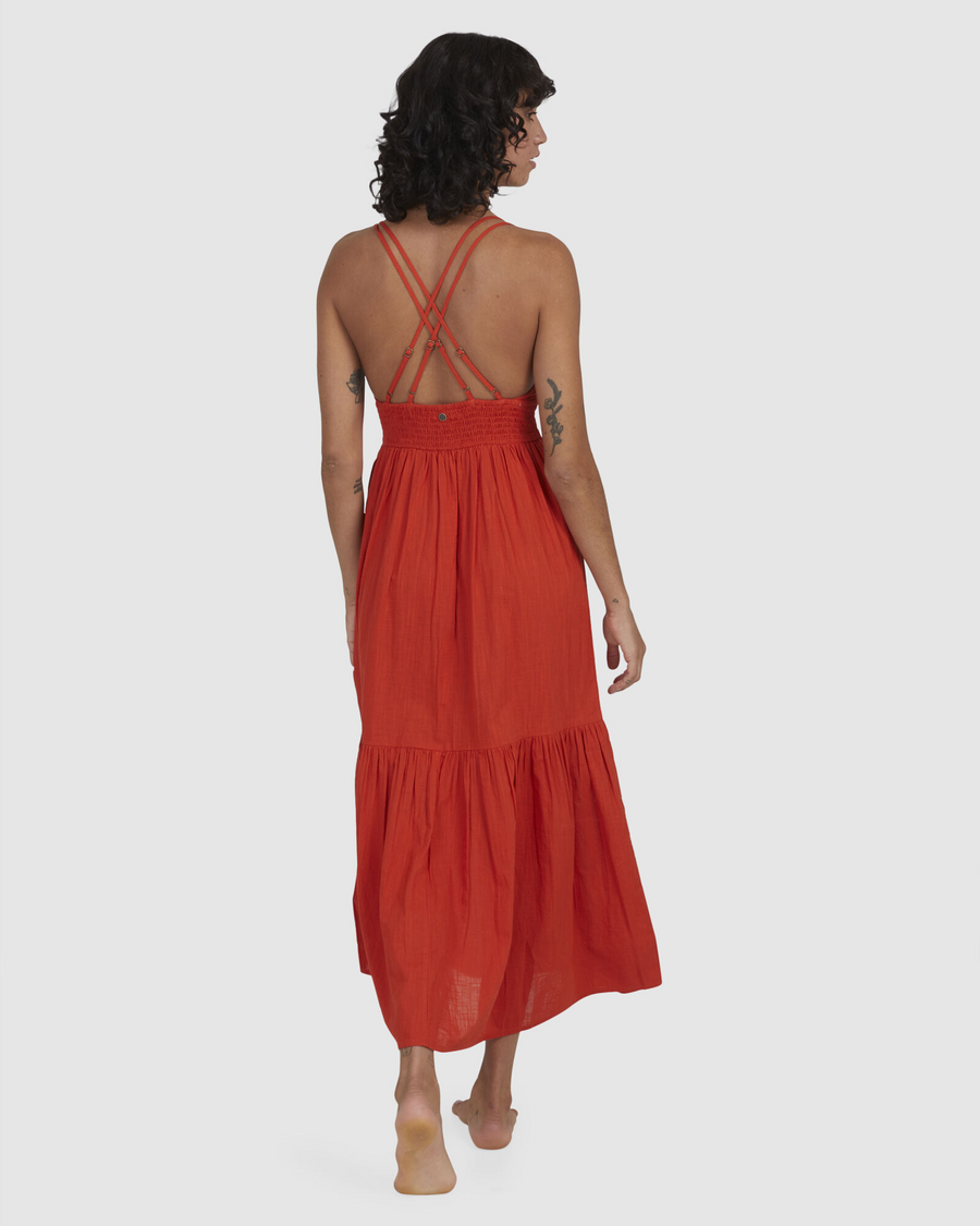 Billabong Red Earth Maxi Dress - Red