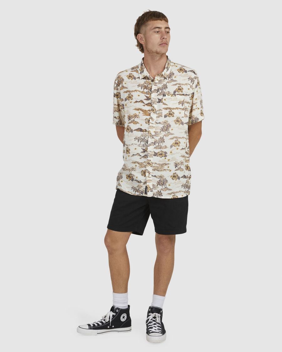 Quiksilver Sunset SS Shirt - Birch Sunset Art