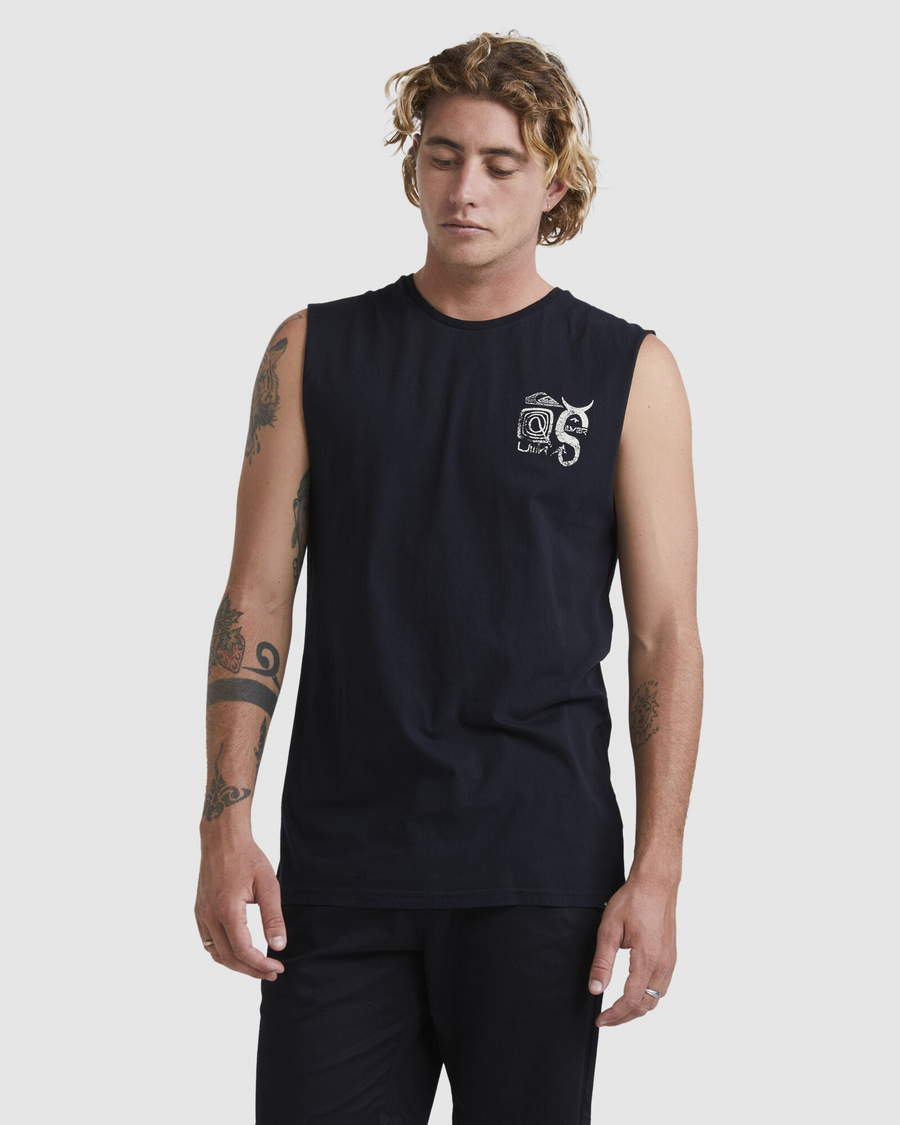 Quiksilver Static Script Muscle - Black