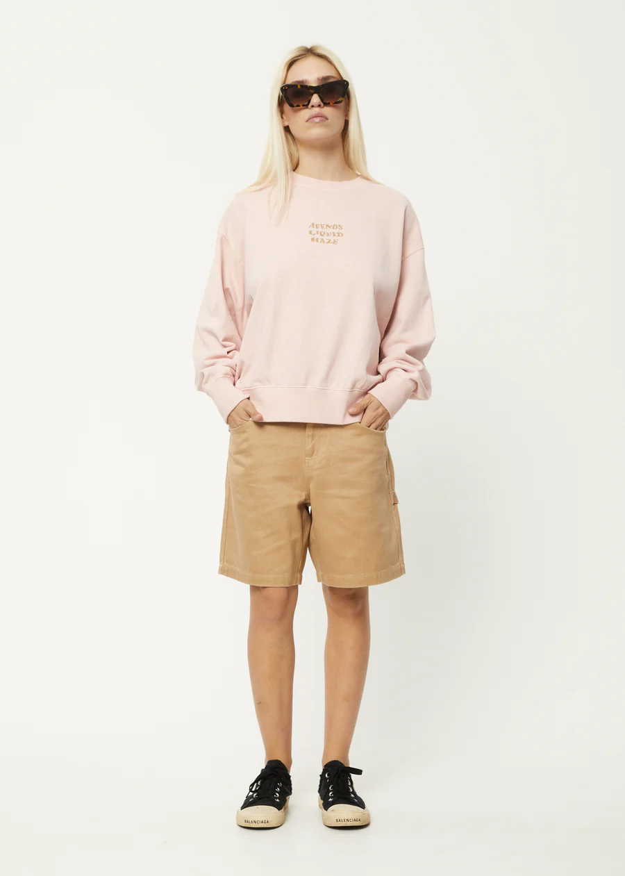 Afends Daze Crew Neck Jumper - Lotus