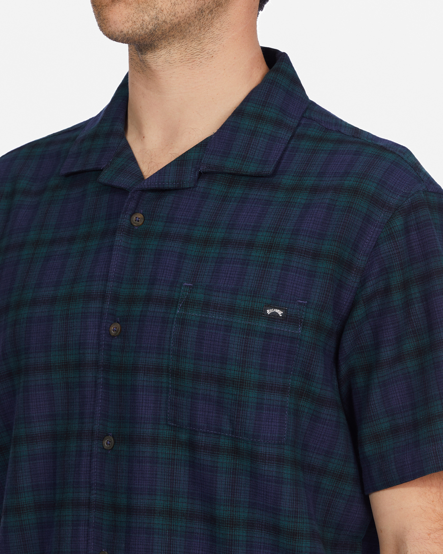 Billabong Vacay Plaid SS - Cypress