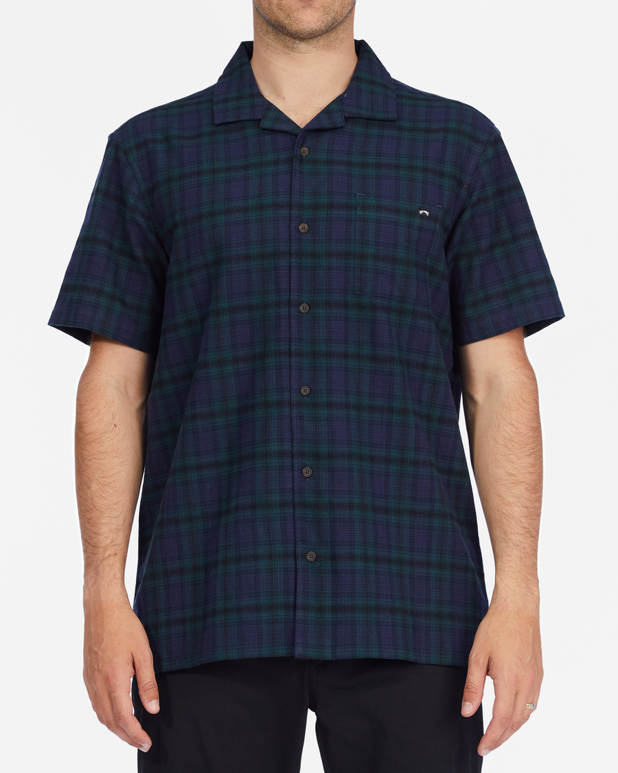 Billabong Vacay Plaid SS - Cypress