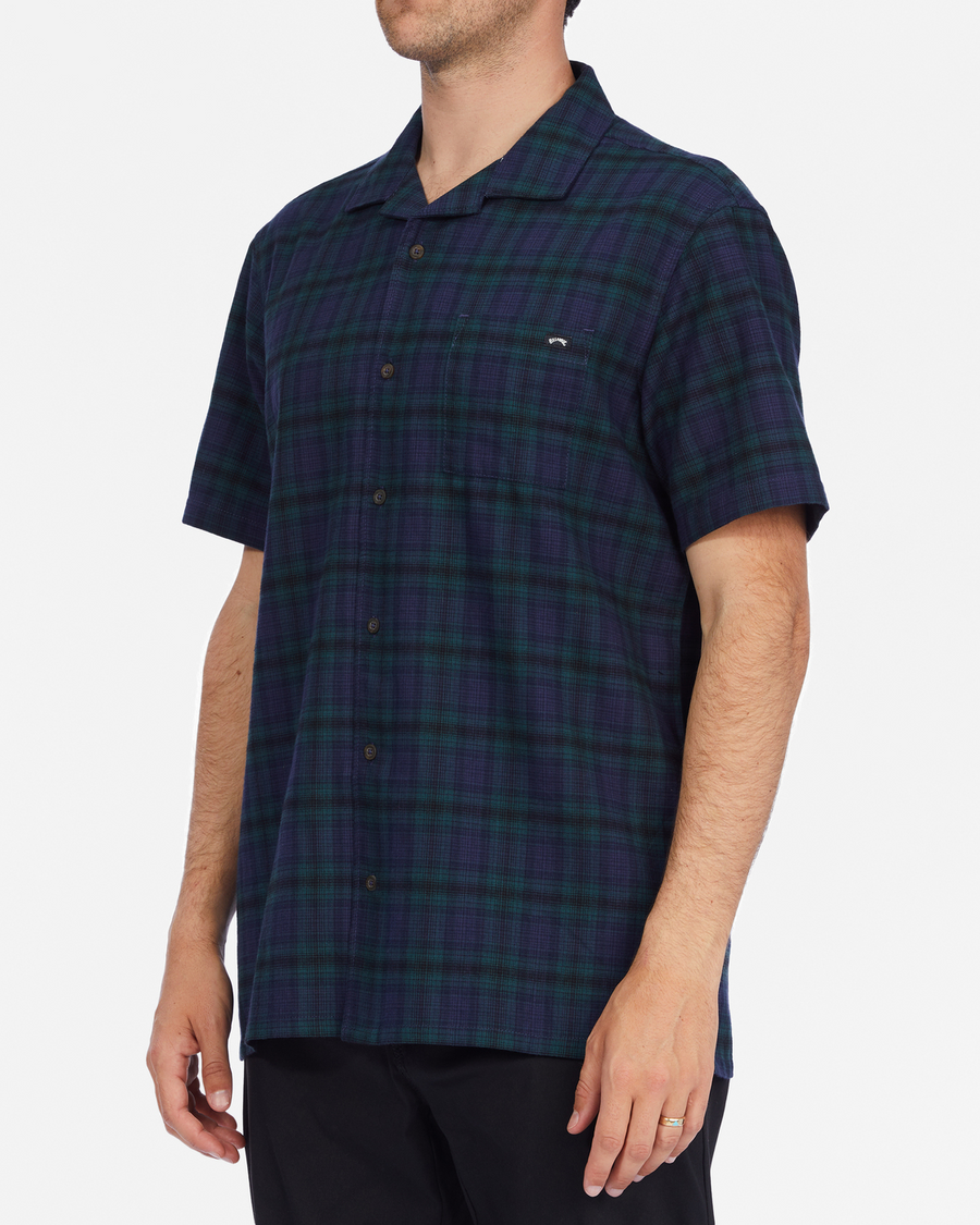 Billabong Vacay Plaid SS - Cypress