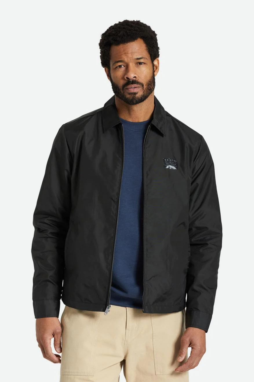 Brixton Utopia Vintage Nylon Jacket - Washed Black