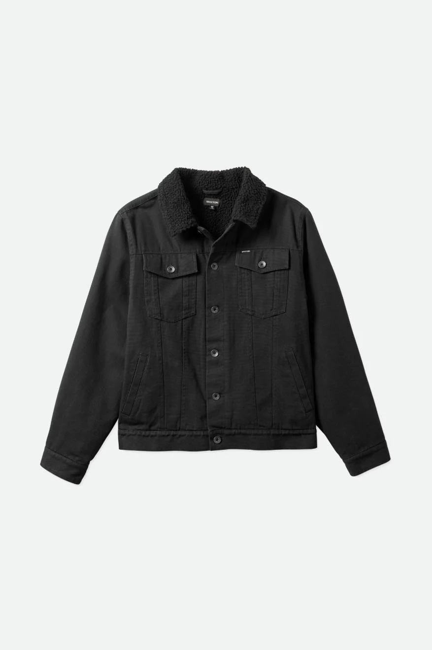 Brixton Cable Lined Trucker Jacket - Black