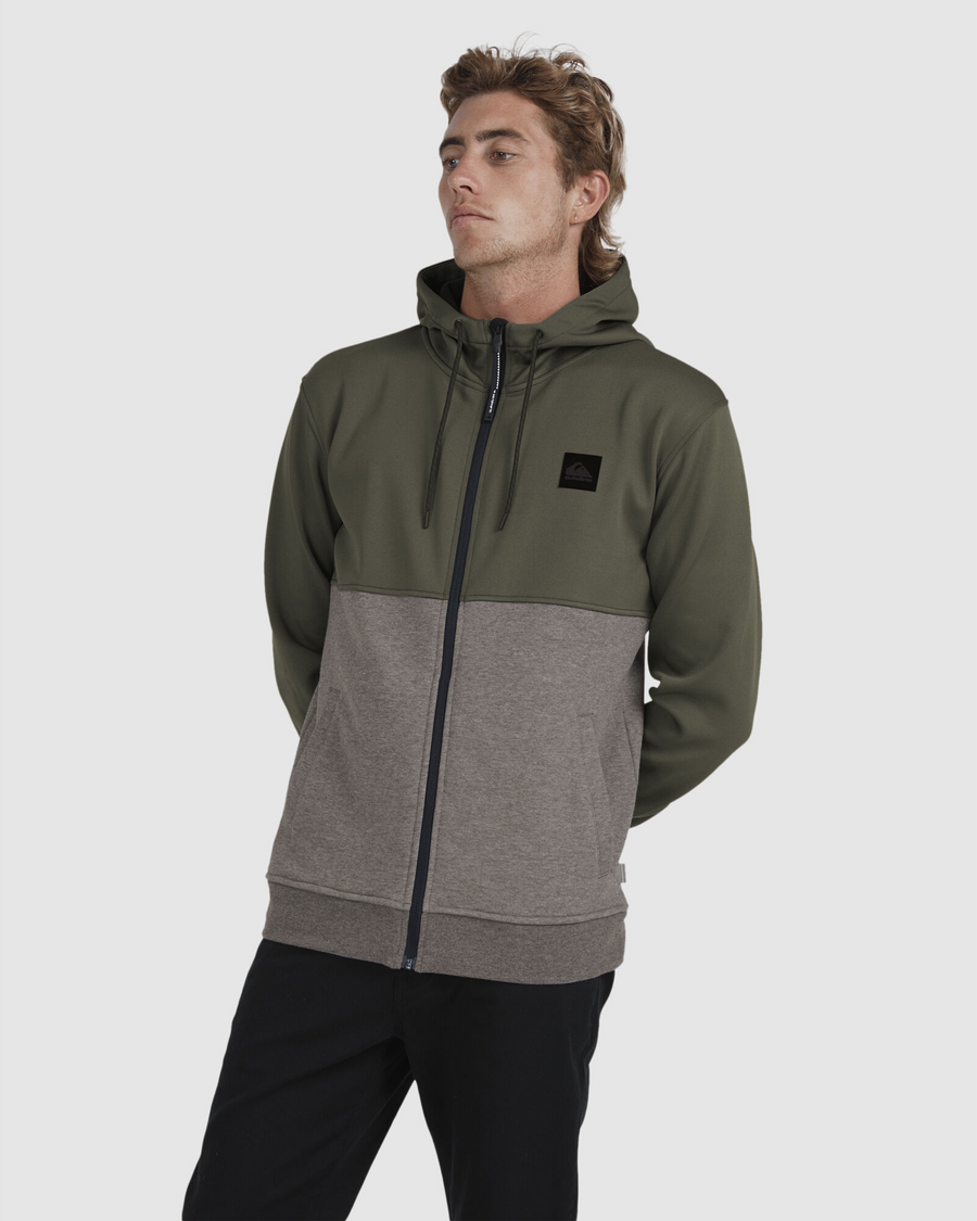 Quiksilver Burnz Zip Thru Hood - Grape Leaf