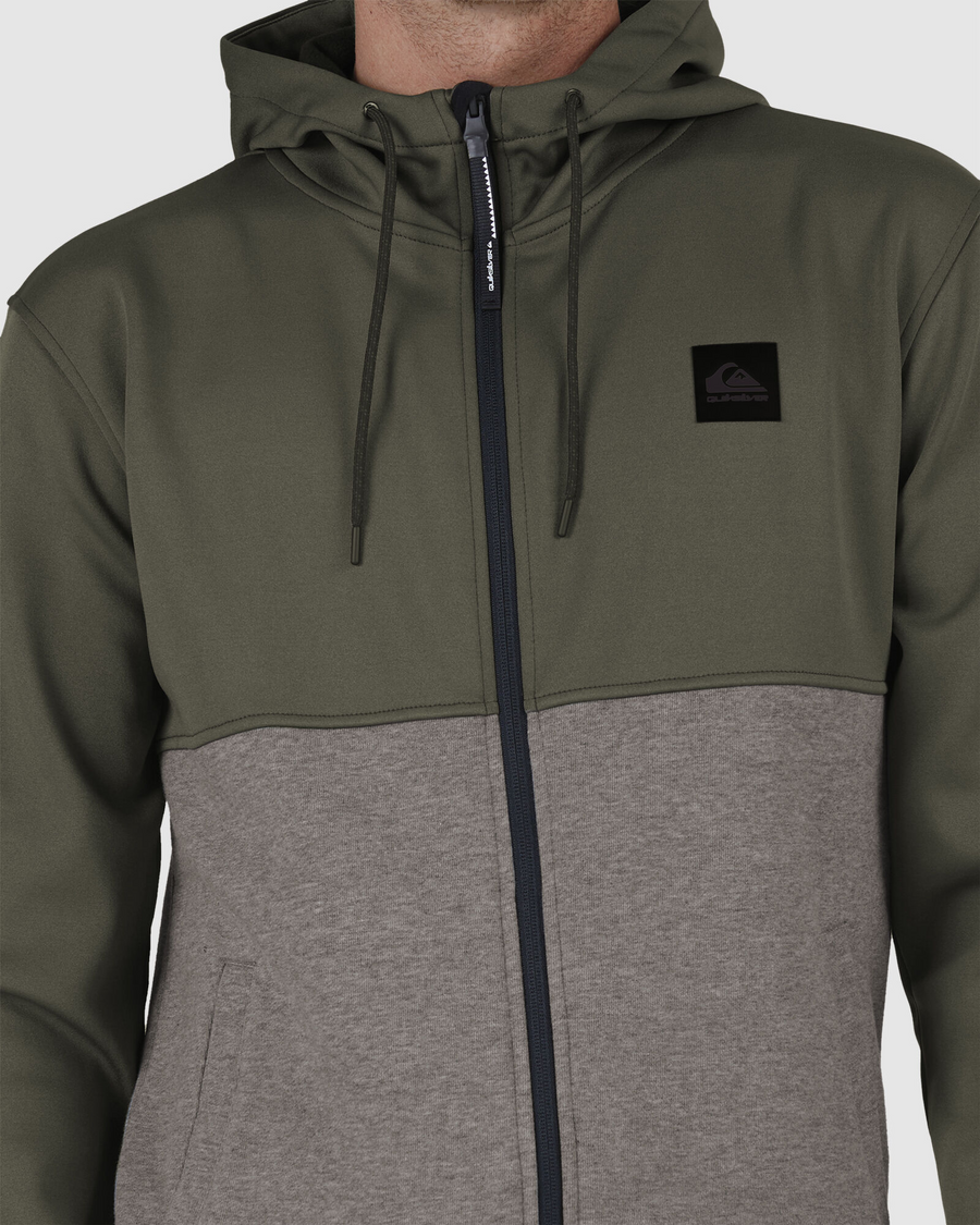 Quiksilver Burnz Zip Thru Hood - Grape Leaf