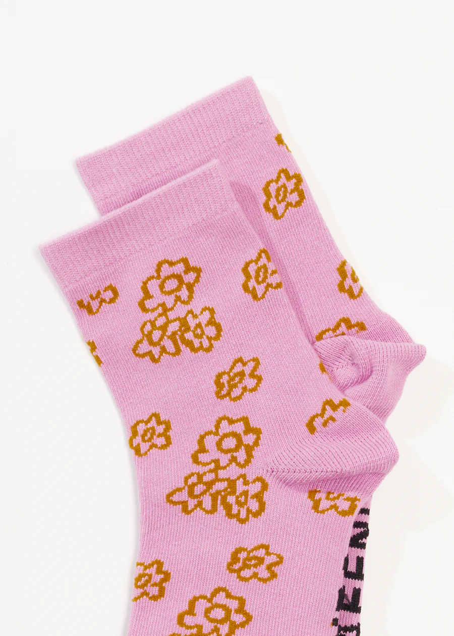 Afends OS Clara Crew Socks - Candy