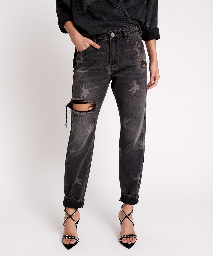 One Teaspoon The Bower 1982s H.W Balloon Jeans - Black