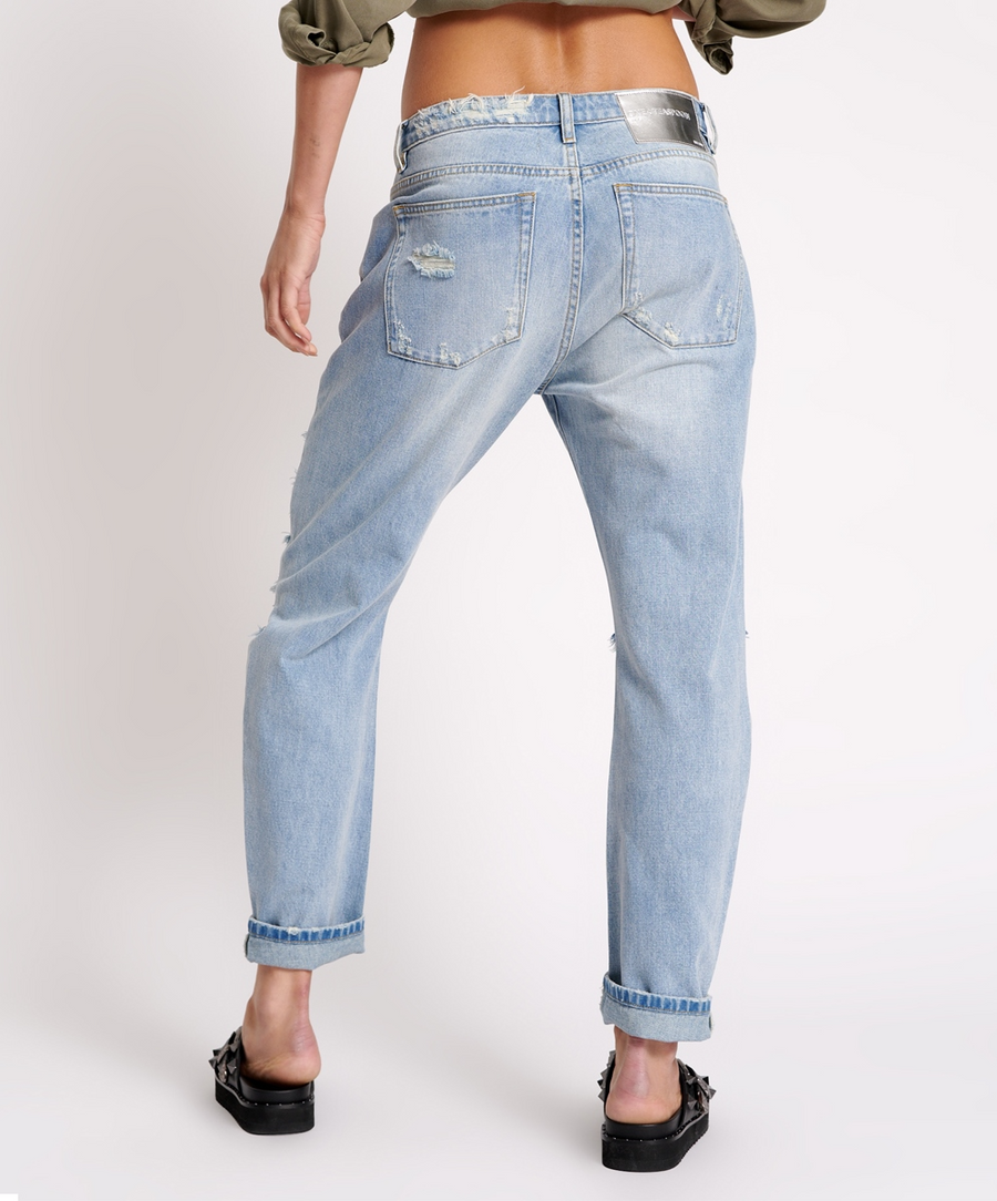 One Teaspoon Hendrixe Messed Up Saints Boyfriend Jeans