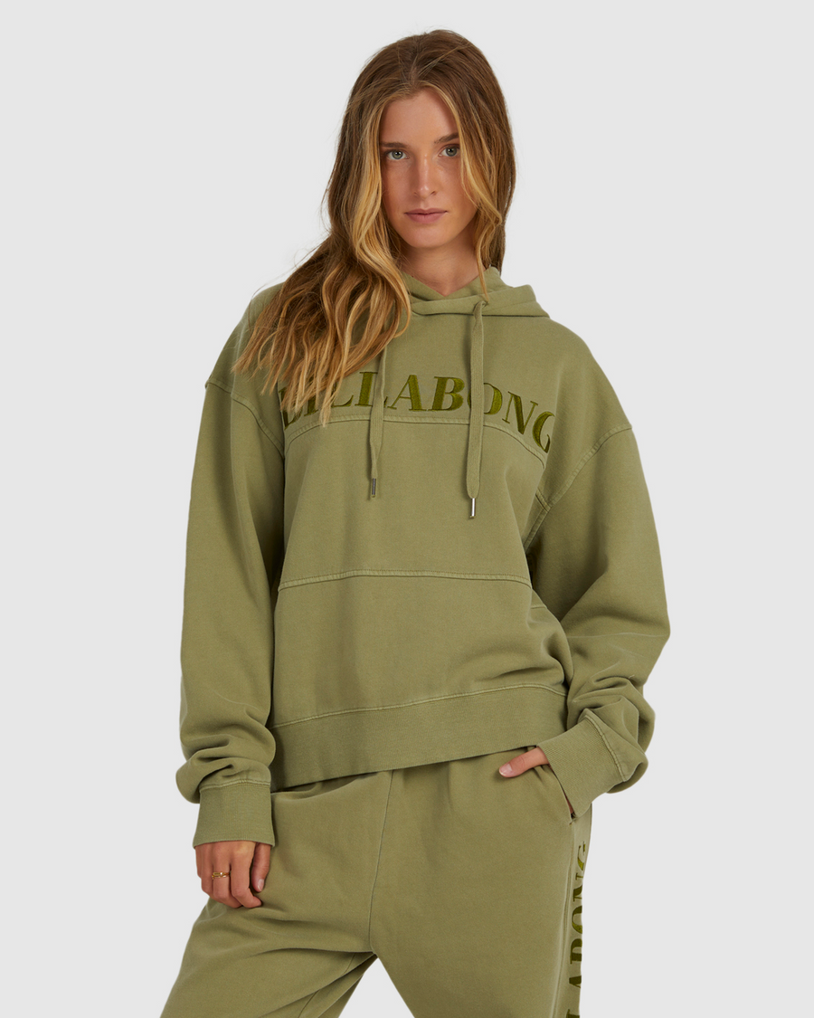 Billabong Baseline Pop Hood - Evergreen