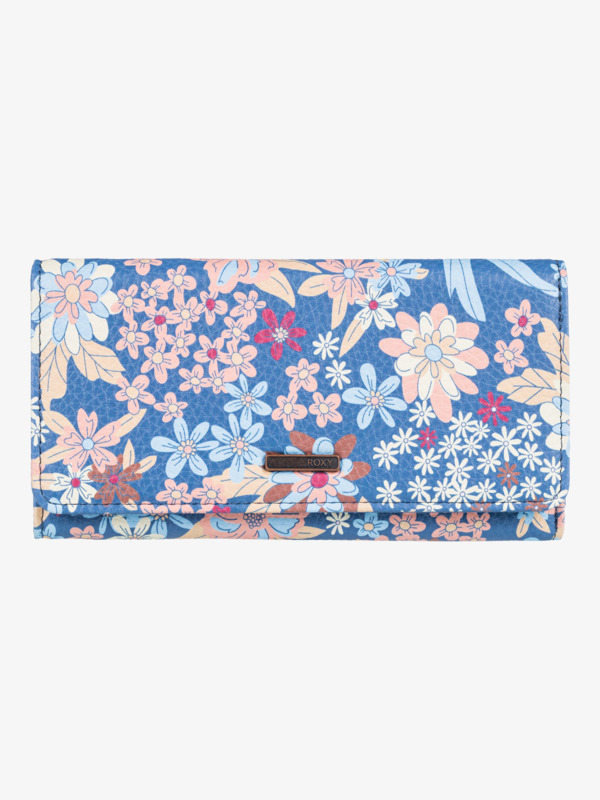 Roxy Hazy Daze Wallet - Bijou Blue New Tropics Ditsy