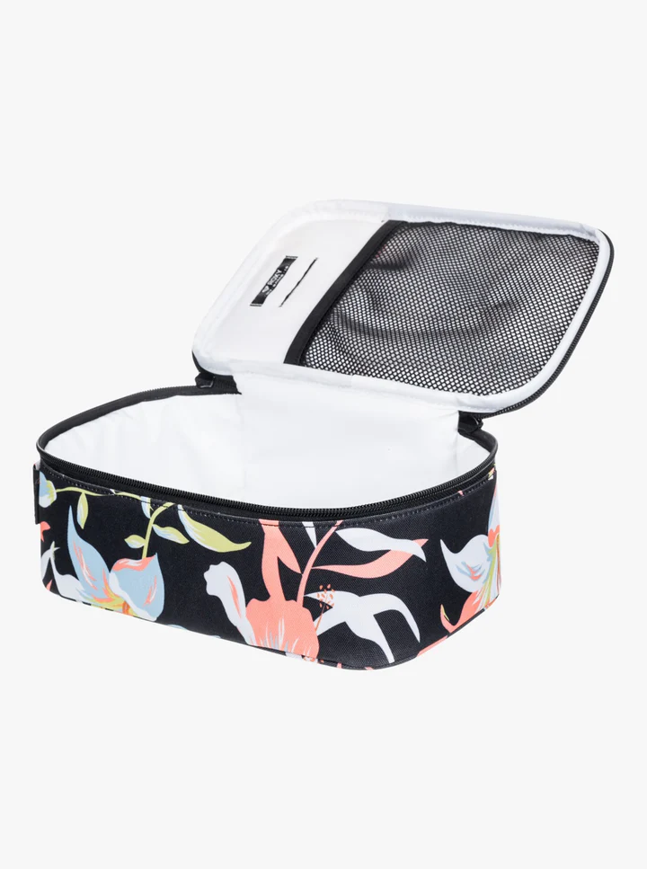 Roxy Groovy Life Lunch Box - Anthracite Hibiscus Wave Swim