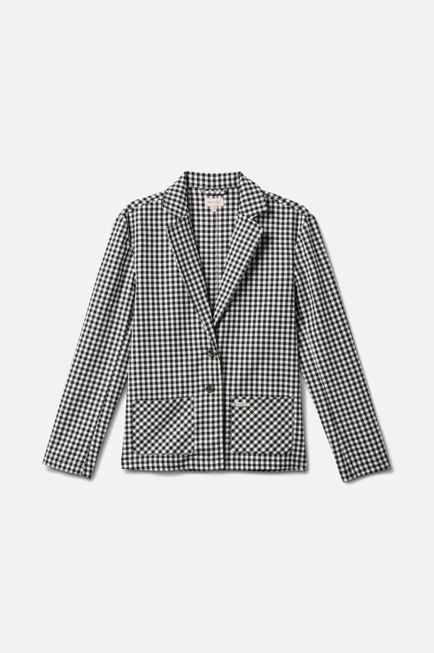 Brixton Thurston Blazer - Black/Off White