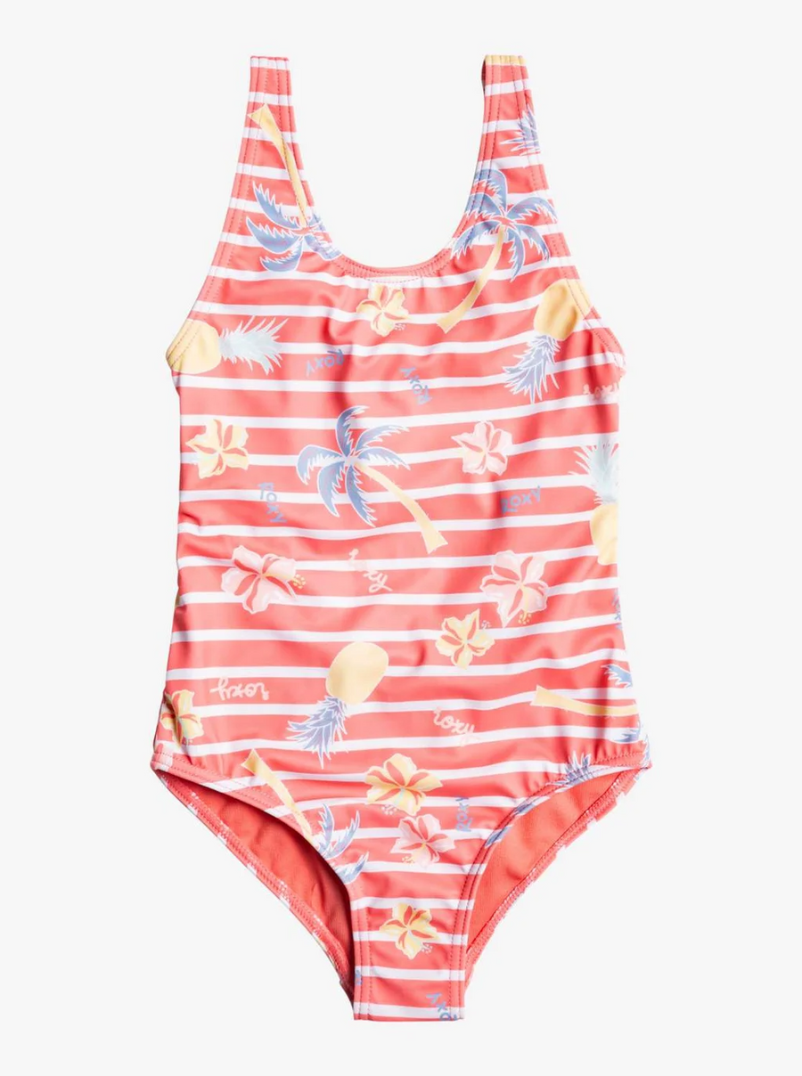 Roxy Little Pineapple Onepiece - Tea Rose Holiday Dreaming