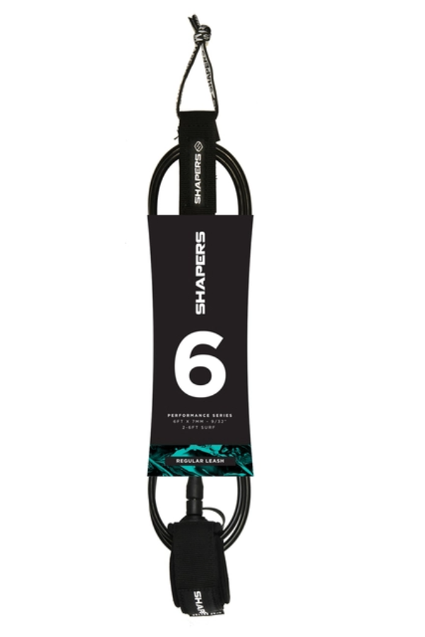 Shapers 6FT Shapers Regular Leash Black