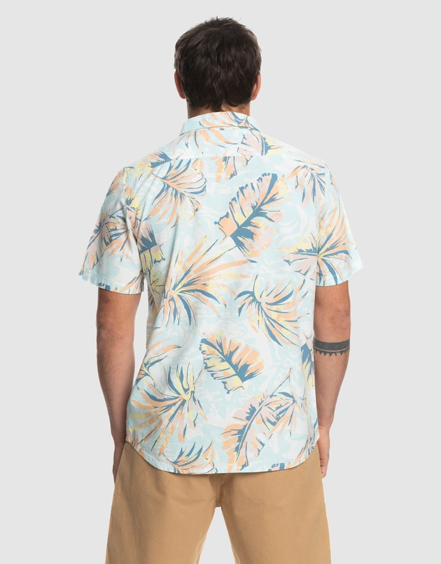 Quiksilver Brushed Palm Shirt - Birch Brushed Palms