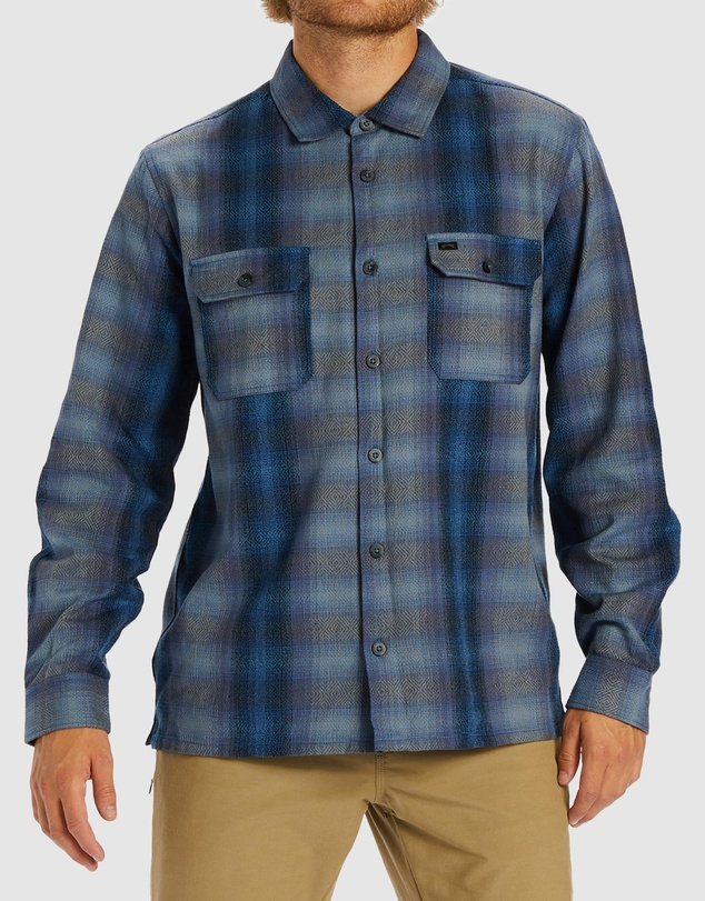 Billabong Offshore Jacquard Flannel - Deep Blue