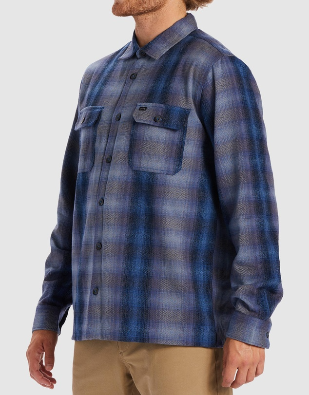 Billabong Offshore Jacquard Flannel - Deep Blue