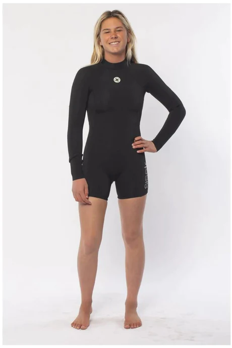 Sisstrevolution Youth Summer Seas 2/2 Long Sleeve - Solid Black