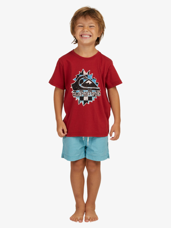 Quiksilver Gen X Logo Boy SS Tee - Chilli Pepper