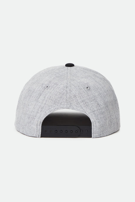 Brixton Crest C MP Snapback O/S - Heather Grey/Black