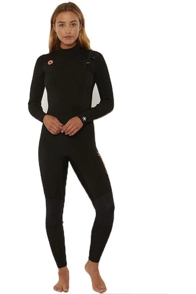 Sisstrevolution 7 Seas 3/2 Chest Zip Full Suit - Solid Black